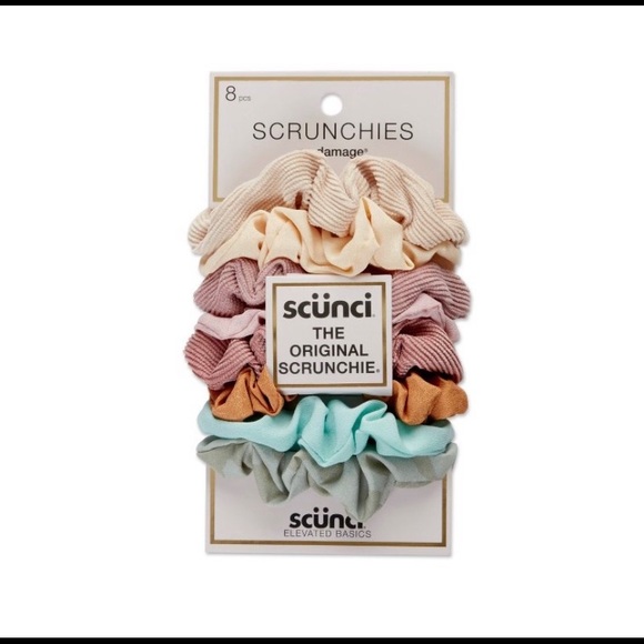 8-Pack of Scrunchies & Short Satin Bow-Shaped Scrunchie - Picture 2 of 7